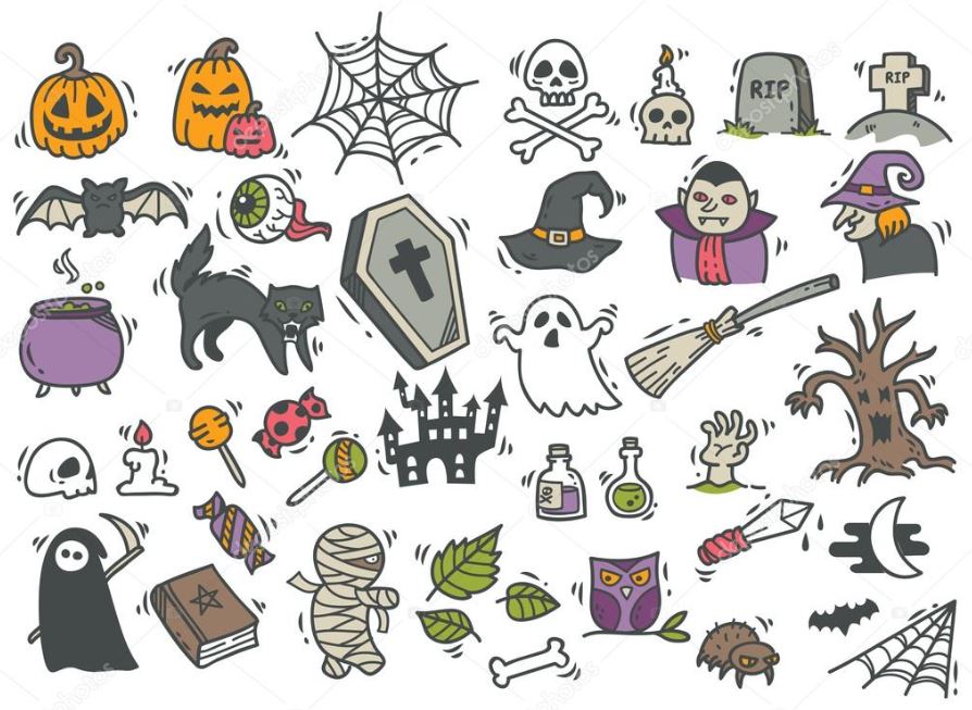 halloween doodles