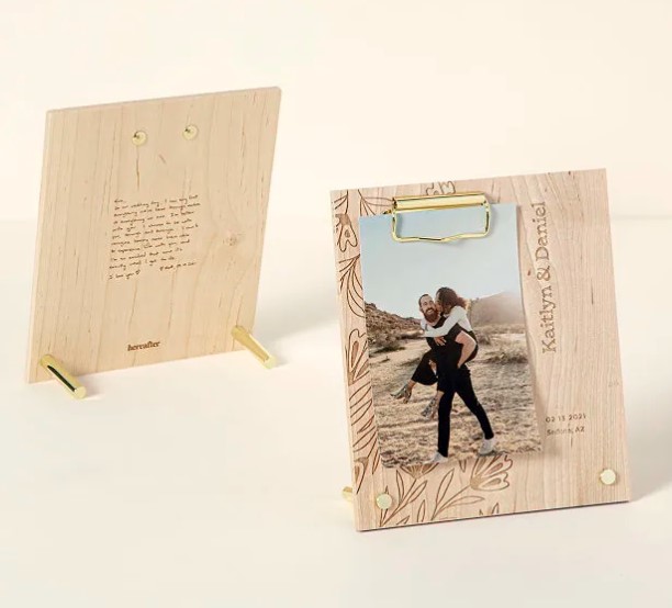 Personalized Couple's Message Picture Frame