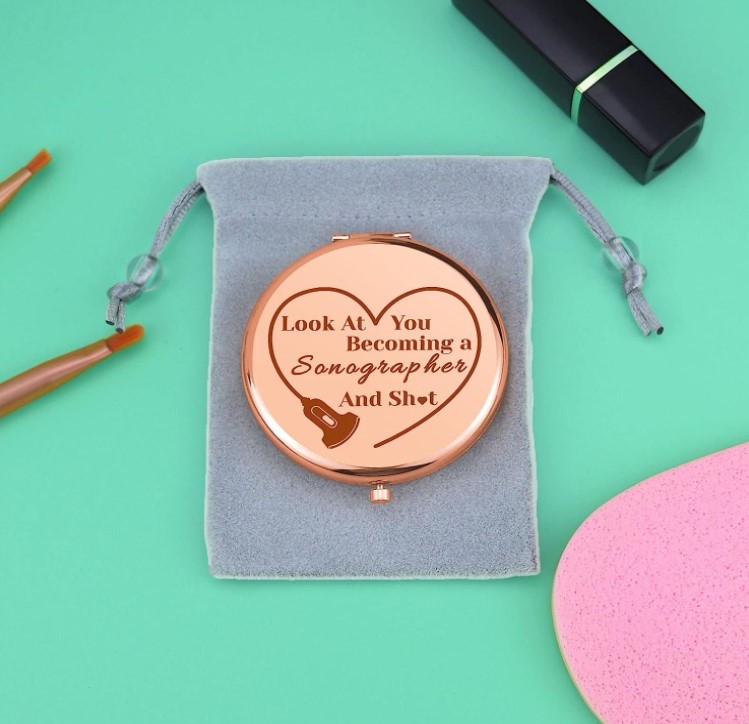 Sonographer Compact Makeup Mirror