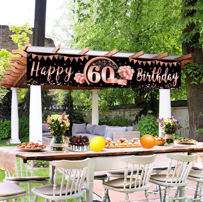 Brilliant 60th Birthday Decoration Ideas - Diamonds & Decorations ...