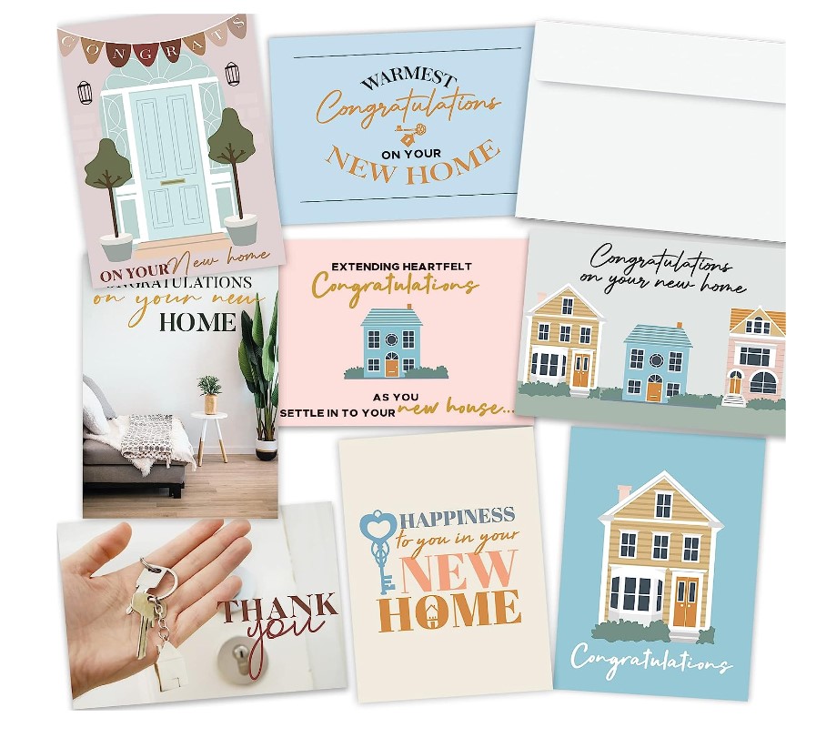 New Home Greeting Cards Set