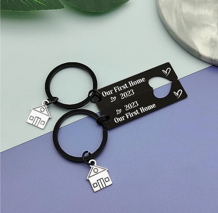 Our First Home Keychain Set