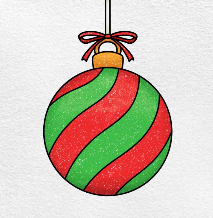Easy How to Draw a Christmas Tree Tutorial Video, Coloring Page
