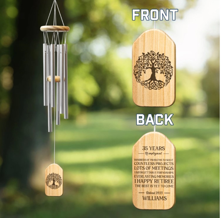 Wind Chimes Retirement Gift