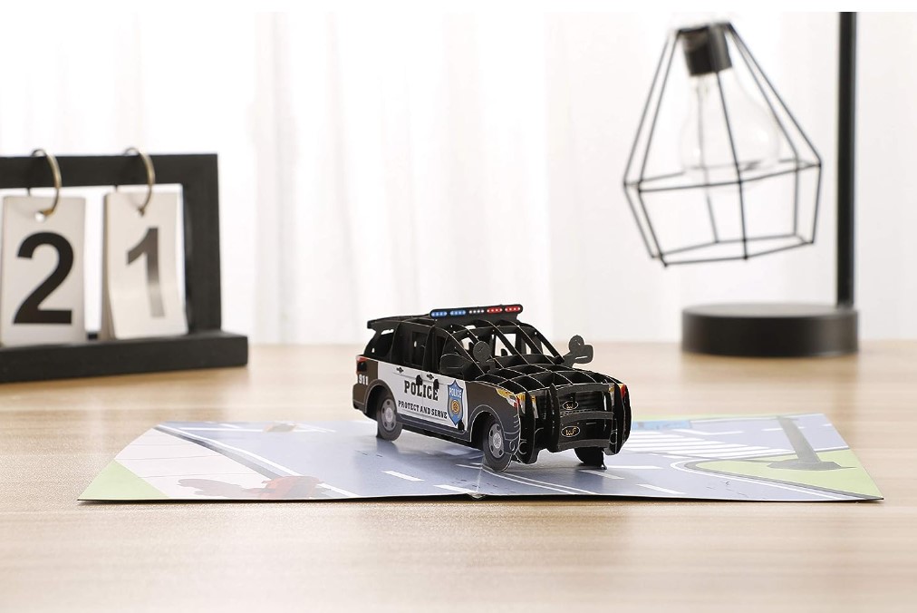 Police Car 3D Pop Up Card