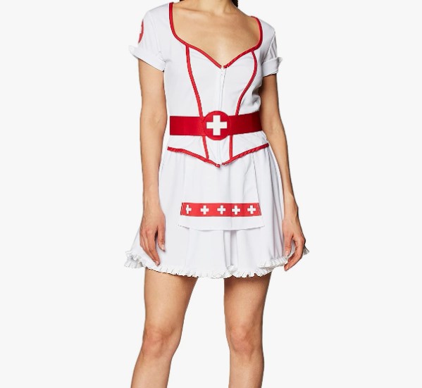 Halloween Nurse Costume for Women - Flirty Nurse Lingerie Dress