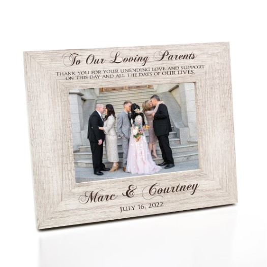Parents Wedding Picture Frame Personalized