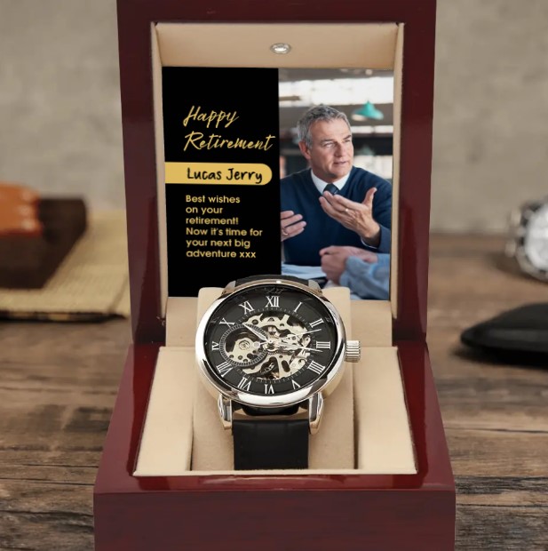 Handsome Personalized Wood Watch with Leather Band – donebetter