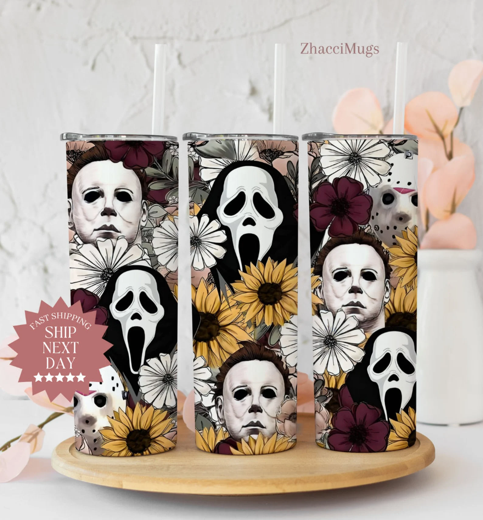 Slasher Iced Coffee Glass W/lid & Straw, Trendy Cute Glass, Horror Cup  Scary Movie Characters Gifts, Fall Gifts for Her, Secret Santa Gifts 