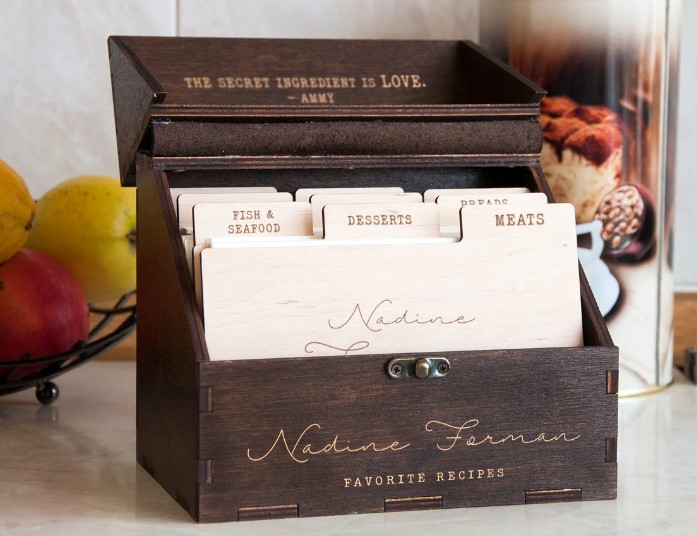 Personalized Recipe Box
