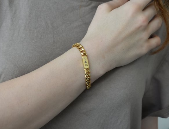 Gold Cuban Link Bracelet