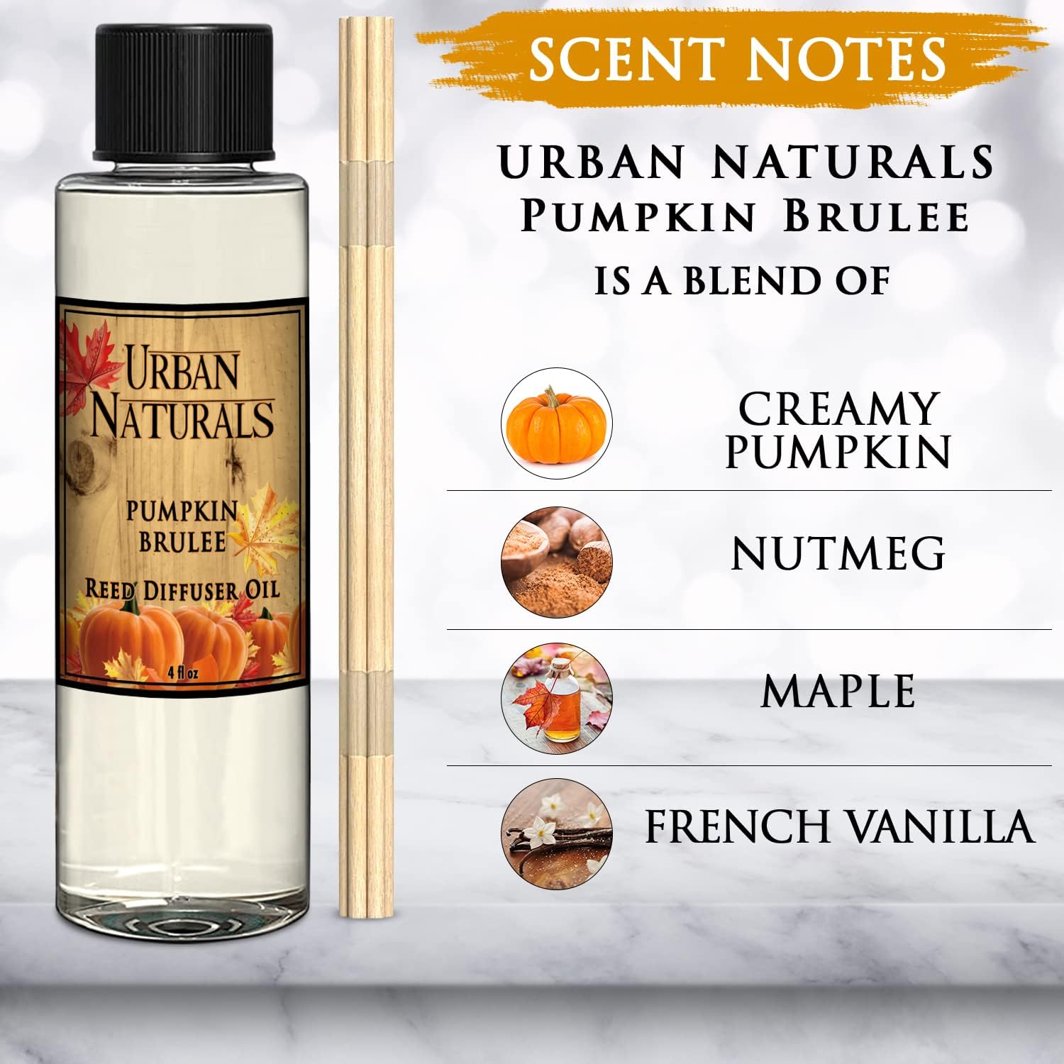 Pumpkin Brulee Reed Diffuser Refill Oil