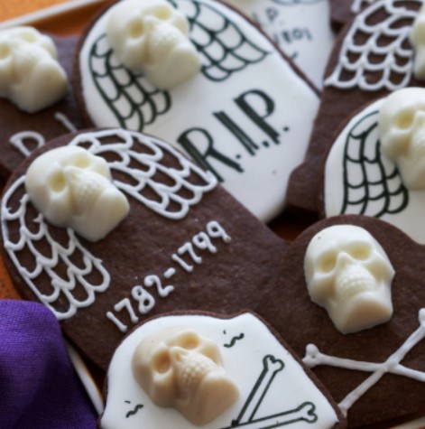 Tombstone Chocolate Cookies