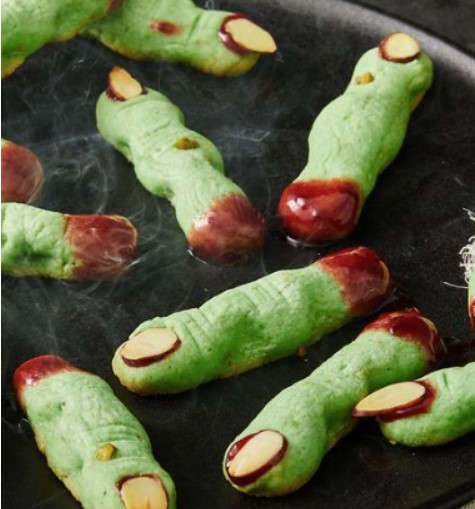 Spooky Witch Finger Cookies