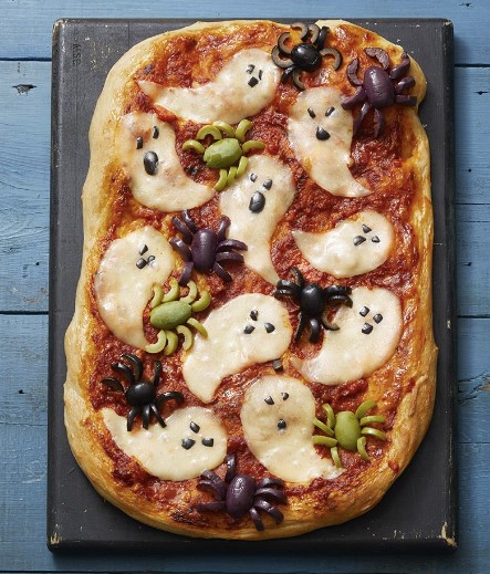 Ghostly Pizza For Halloween 