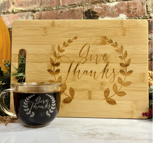 Friendsgiving Give Thanks Cutting Board