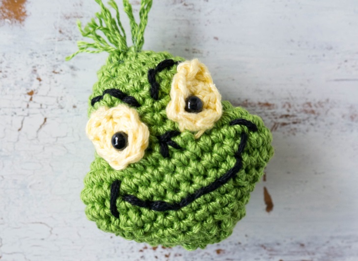 The Grinch-Inspired Crochet Ornament