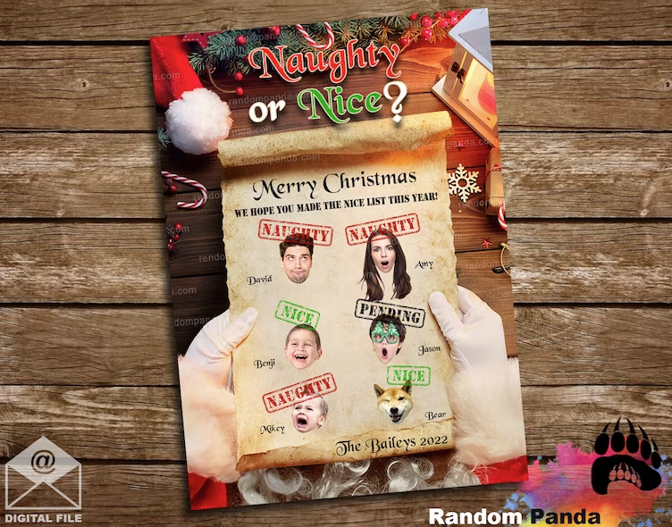 Naughty or Nice Holiday Greeting