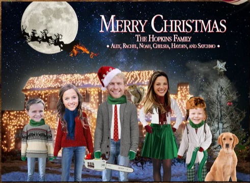 Funny Christmas Vacation Family Photo Card