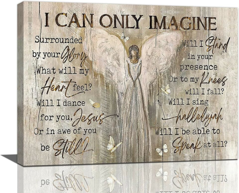 Rustic Wooden Angel Wall Art
