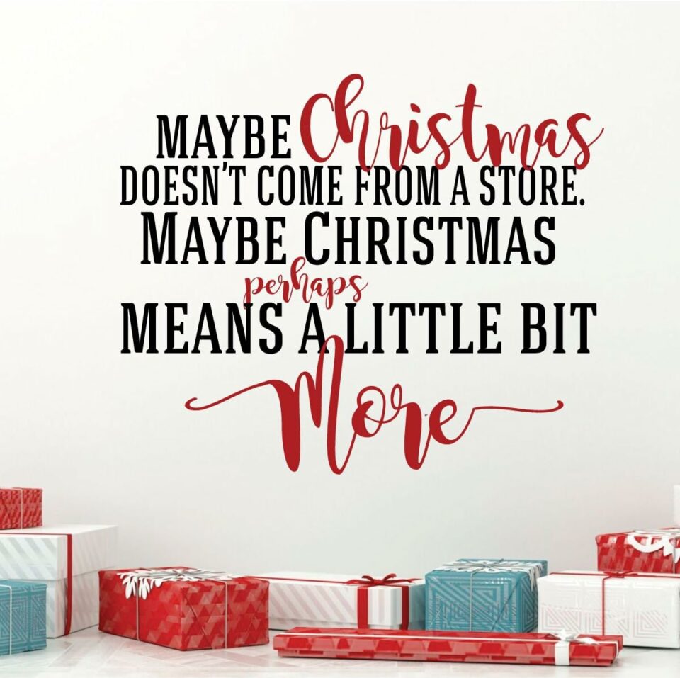 Christmas Quote Decals
