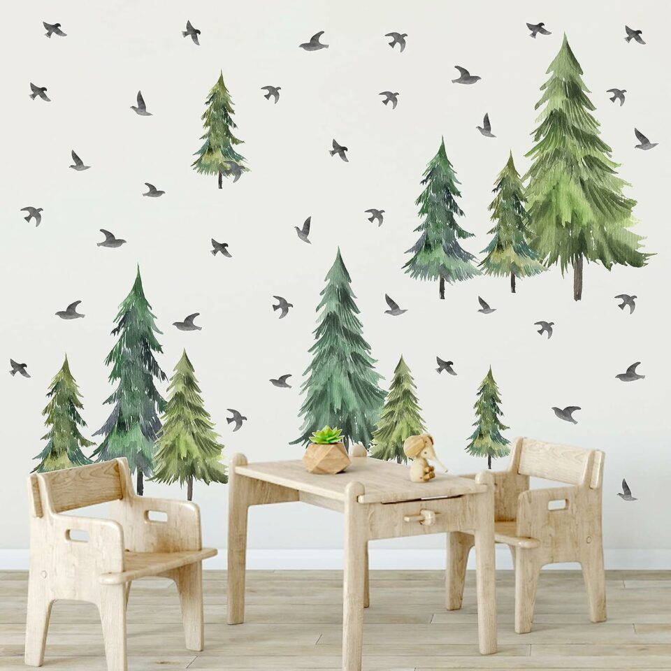 Ornamental Tree Wall Stickers
