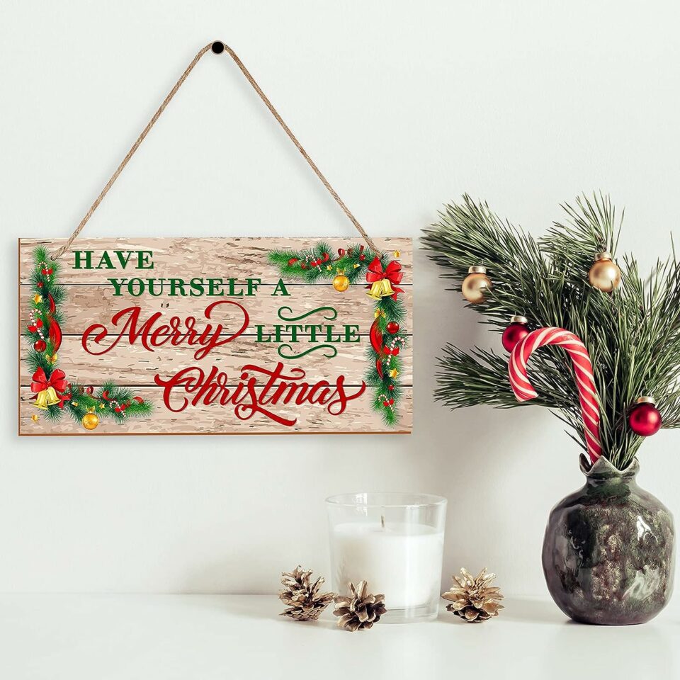 Rustic Wooden Christmas Signs
