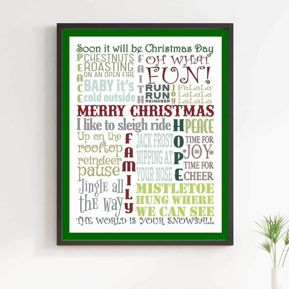 Typography Artwork with Holiday Phrases
