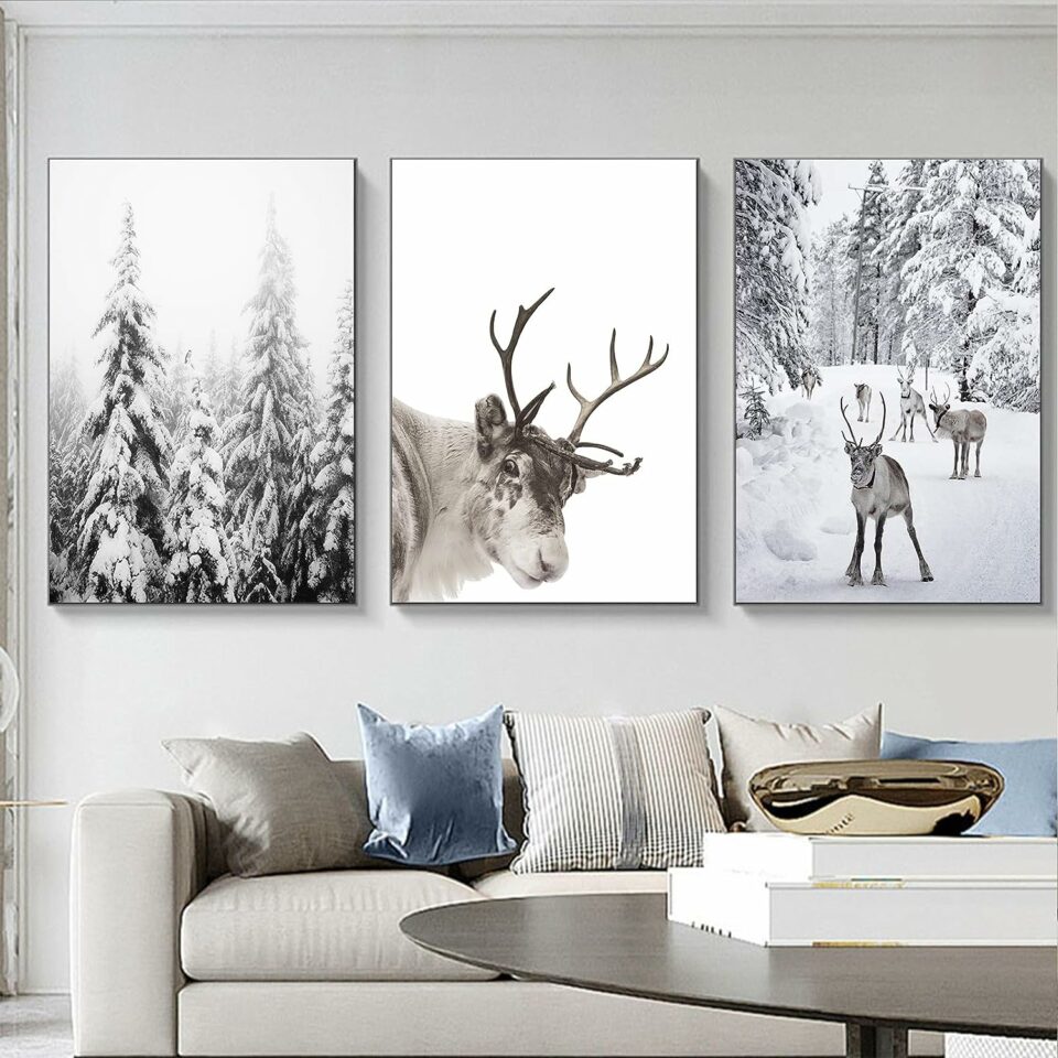 Whimsical Reindeer Artwork
