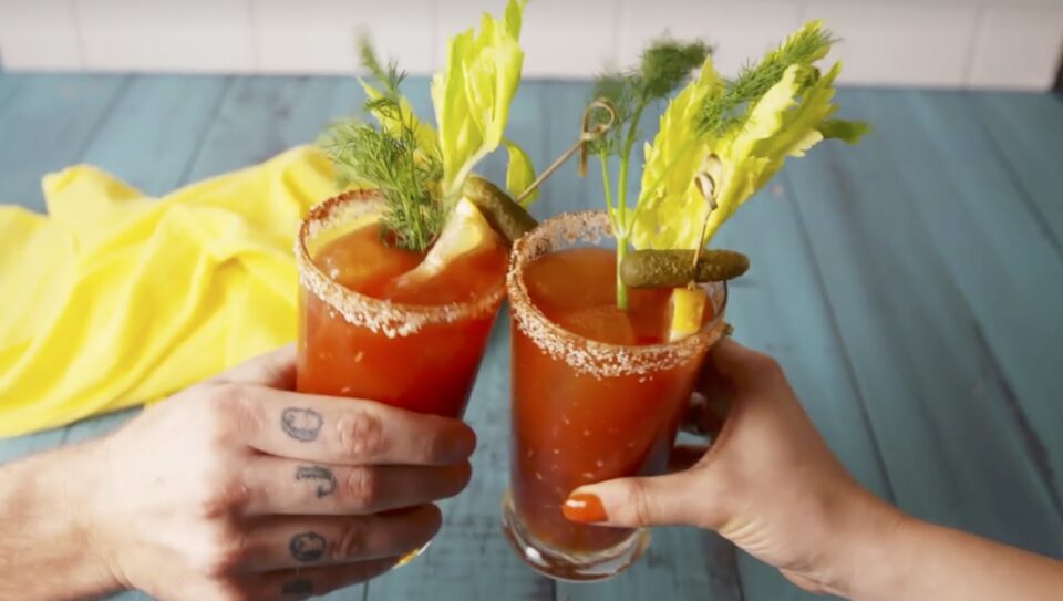  Bloody Mary Prawn Shots
