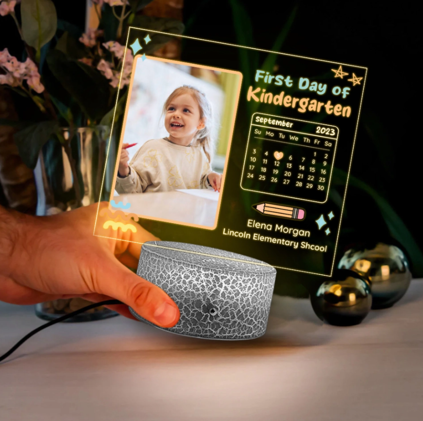 First Day Of School 3D LED Light