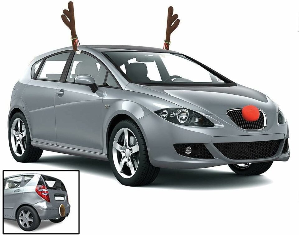 Car Reindeer nose set