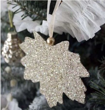 DIY Glittery Leaf