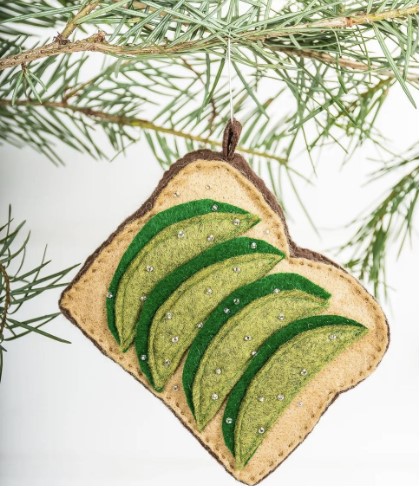 Avocado Toast Ornaments