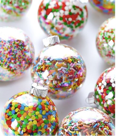 Colorful Sprinkles Ornaments