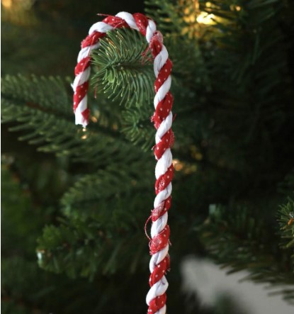 DIY Candy Cane Ornaments