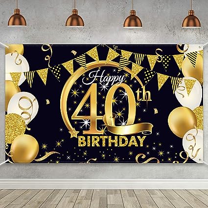 40th birthday decorations