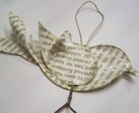 Recycled Bird Ornament