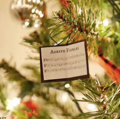 Carol Sheet Music Ornaments