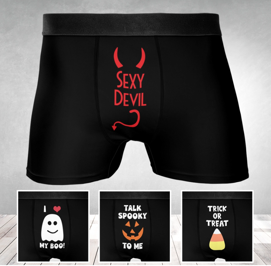 Happy Halloween Cute Candy Corn Mens Boxer Brief Underwear
