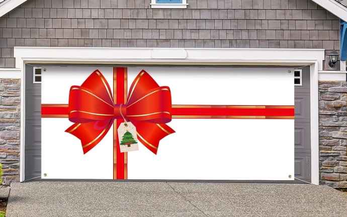 Gift Box Bow Photo Backdrop