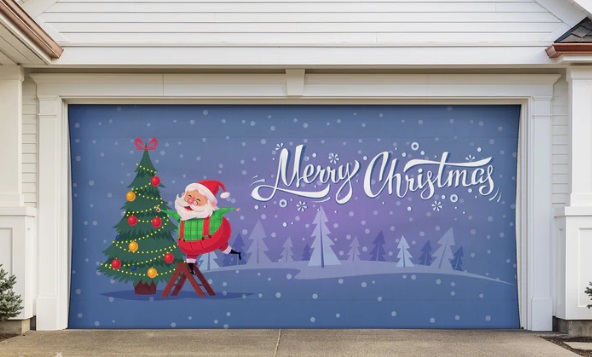 Santa's Christmas Tree Banner