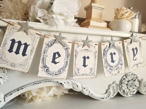 Vintage Christmas Banner