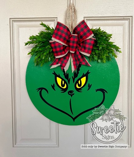 Christmas Front Door Decor for Office