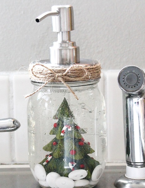 Snow Globe Soap Pump