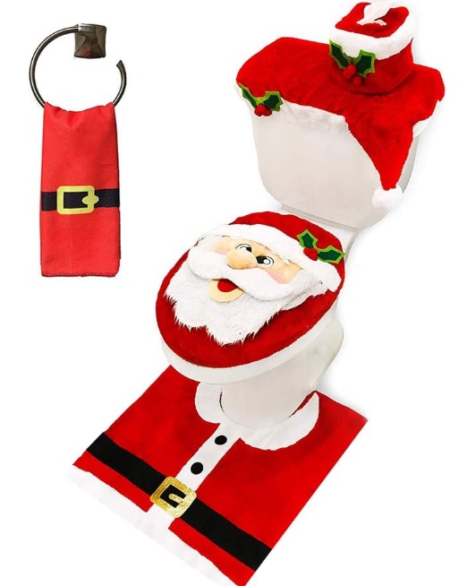 Christmas Theme Bathroom Decoration Set