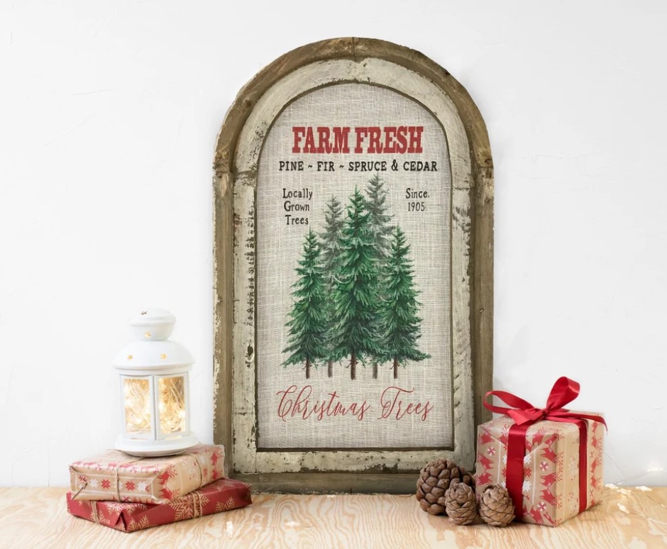 Christmas Tree Farm Wall Decor 
