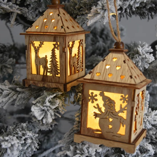 2 Piece Pre-lit Christmas Tree Hanging Set