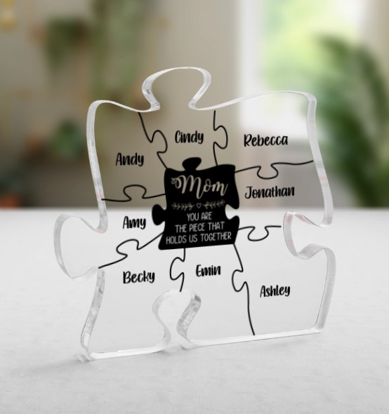 Personalized Puzzle Shaped Acrylic Plaque