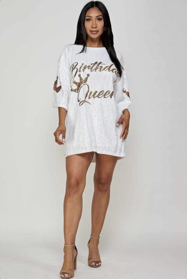 Birthday Queen Sequin Dress